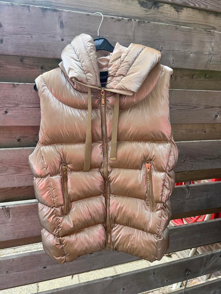 Body warmer goud, Kleding | Dames, Bodywarmers, Ophalen of Verzenden, Zo goed als nieuw, Maat 42/44 (L), Overige kleuren