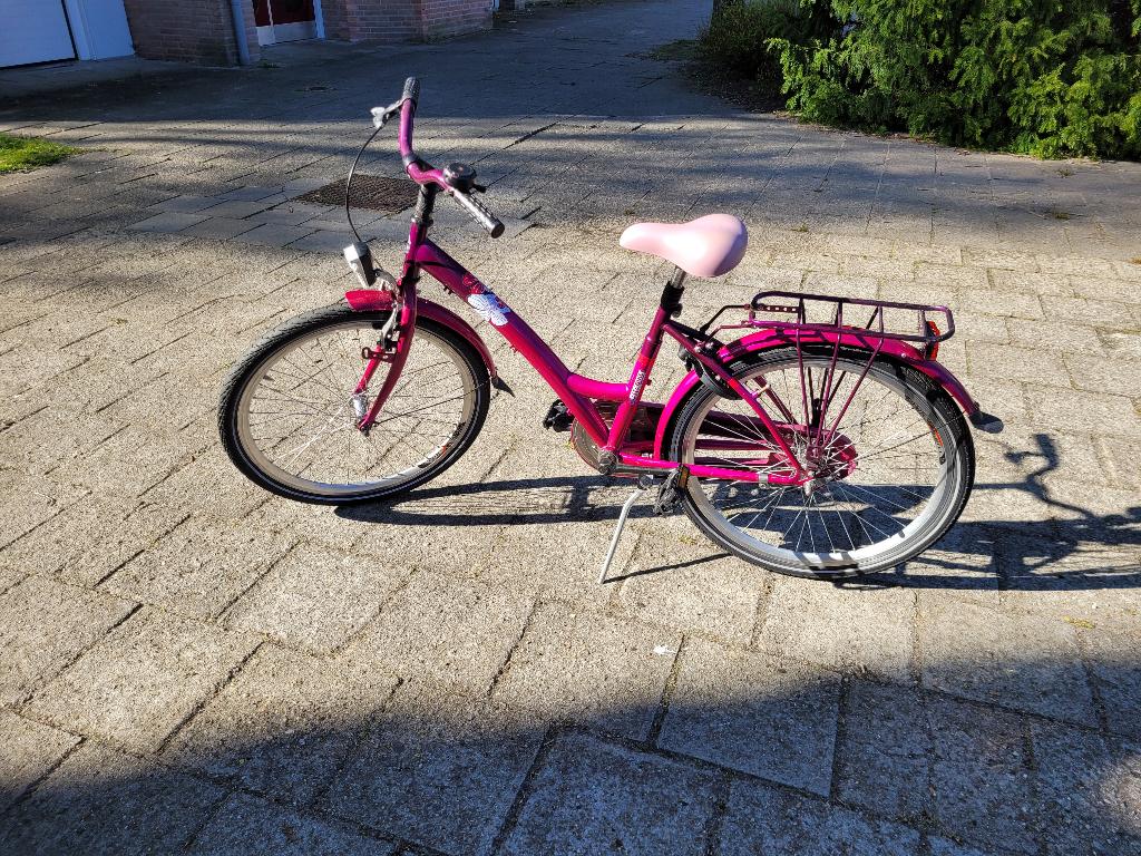 Meisjesfiets, 24 inch, Fietsen en Brommers, Fietsen | Meisjes, Ophalen, Gebruikt, 24 inch, Handrem