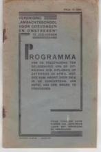 Boekwerkje Coevorden Ambachtsschool Programma Diploma's 1937, Verzamelen, Ophalen of Verzenden, Zo goed als nieuw
