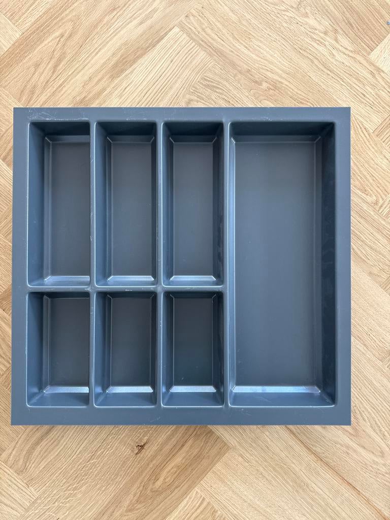 Bruynzeel - Bestekbak voor lade - Grijs kunststof, Ophalen, Gebruikt, Kunststof, Los bestek