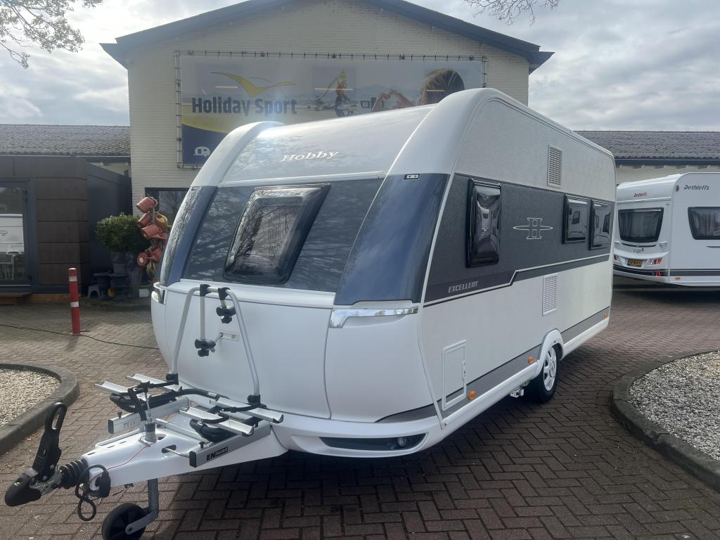 Hobby Excellent 460 UFE, Caravans en Kamperen, Caravans, Rondzit, Hobby, Schokbreker, Bedrijf