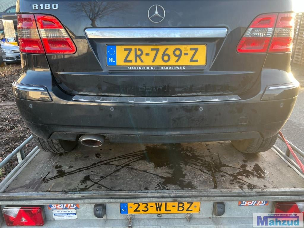 MERCEDES B KLASSE W245 Zwart 191 achterbumper 2004-2011, Auto-onderdelen, Gebruikt, Mercedes-Benz AG, Mercedes-Benz, Ophalen of Verzenden
