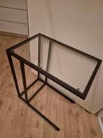 Ikea VITTSJÖ Laptophouder, zwartbruin/glas, 35x65 cm, Ophalen
