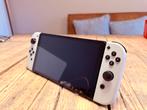 Nintendo Switch OLED Wit - Nette staat!, Ophalen of Verzenden, Gebruikt, Met 2 controllers, Switch OLED