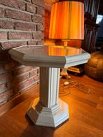 Griekse Stijl Bijzettafel Wit, Minder dan 55 cm, Gebruikt, Overige vormen, Hout