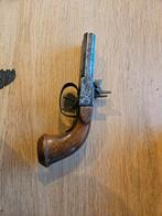 Dubbelloops percussie pistooltje versiert, Ophalen of Verzenden, Gebruikt