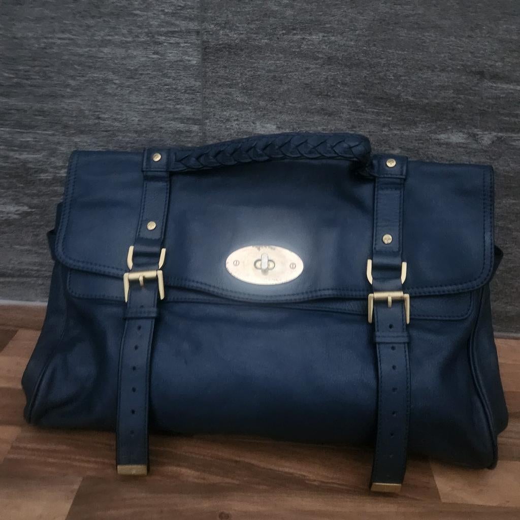Leder tas, Ophalen of Verzenden, Nieuw, Blauw, Schoudertas