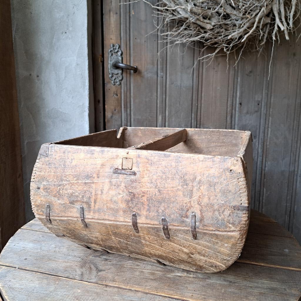 Landelijke Chinese houten rijstbak met handvat *Etage3*, ., Nieuw, Ophalen of Verzenden, .