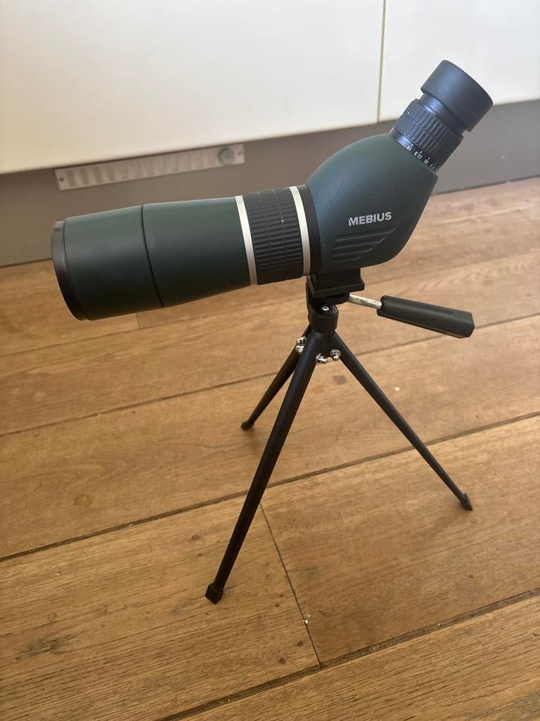 MEBIUS Spotting Scope HD Monokijker 15-45x60mm met Statief, Lenzentelescoop (refractor), Met statief, Ophalen of Verzenden, Zo goed als nieuw