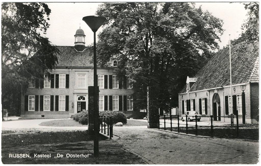 Rijssen (Ov), kasteel De Oosterhof, gelopen, Verzenden, 1940 tot 1960, Gelopen, Overijssel