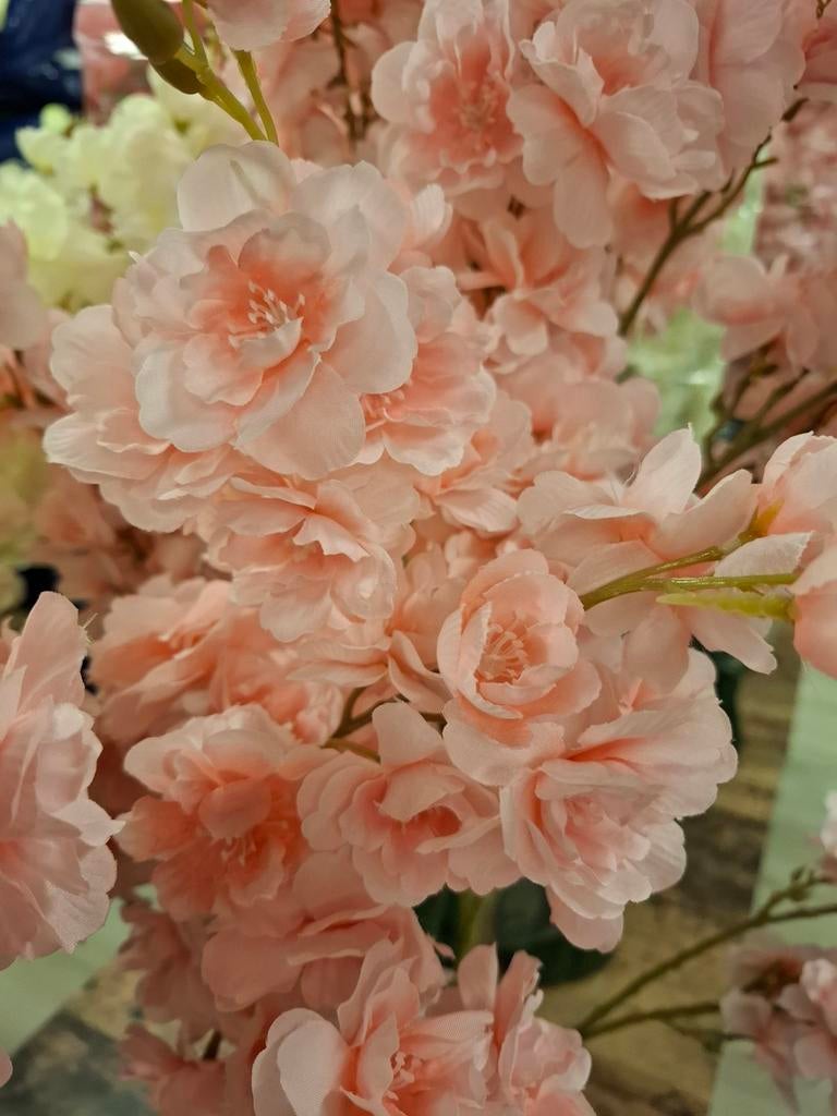 Nieuwe Kunst Bloesemboom - 115 cm hoog, lichtroze, Huis en Inrichting, Woonaccessoires | Kunstplanten en Kunstbloemen, Roze, Nieuw