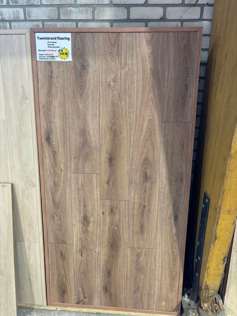 12m2 laminaat vloer, Ophalen, Overige materialen, 50 tot 150 cm, Nieuw