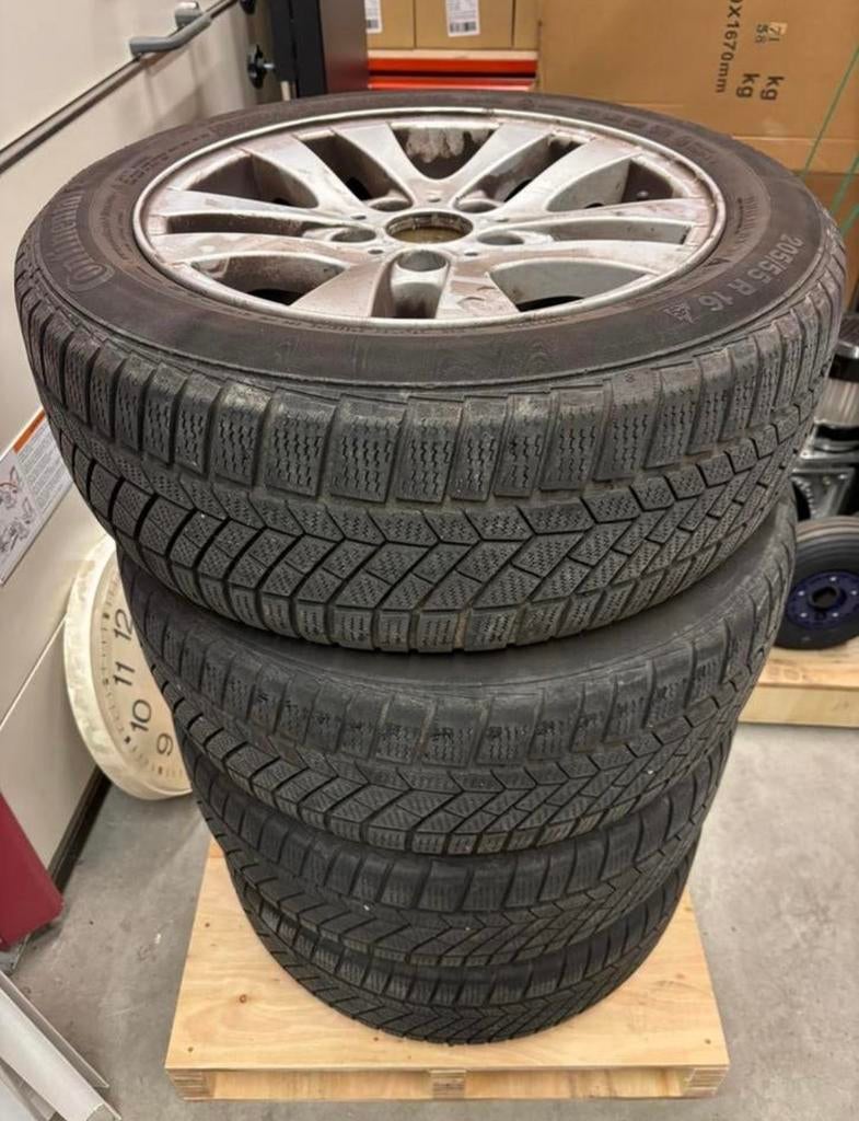 BMW E46 3-serie velgen met banden, Ophalen, Gebruikt