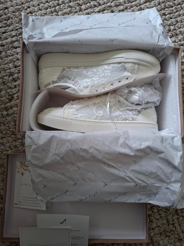 G. Westerleigh Bruidssneakers - Nieuw in doos - Maat 38, Wit, Nieuw, G. Westerleigh, Ophalen of Verzenden