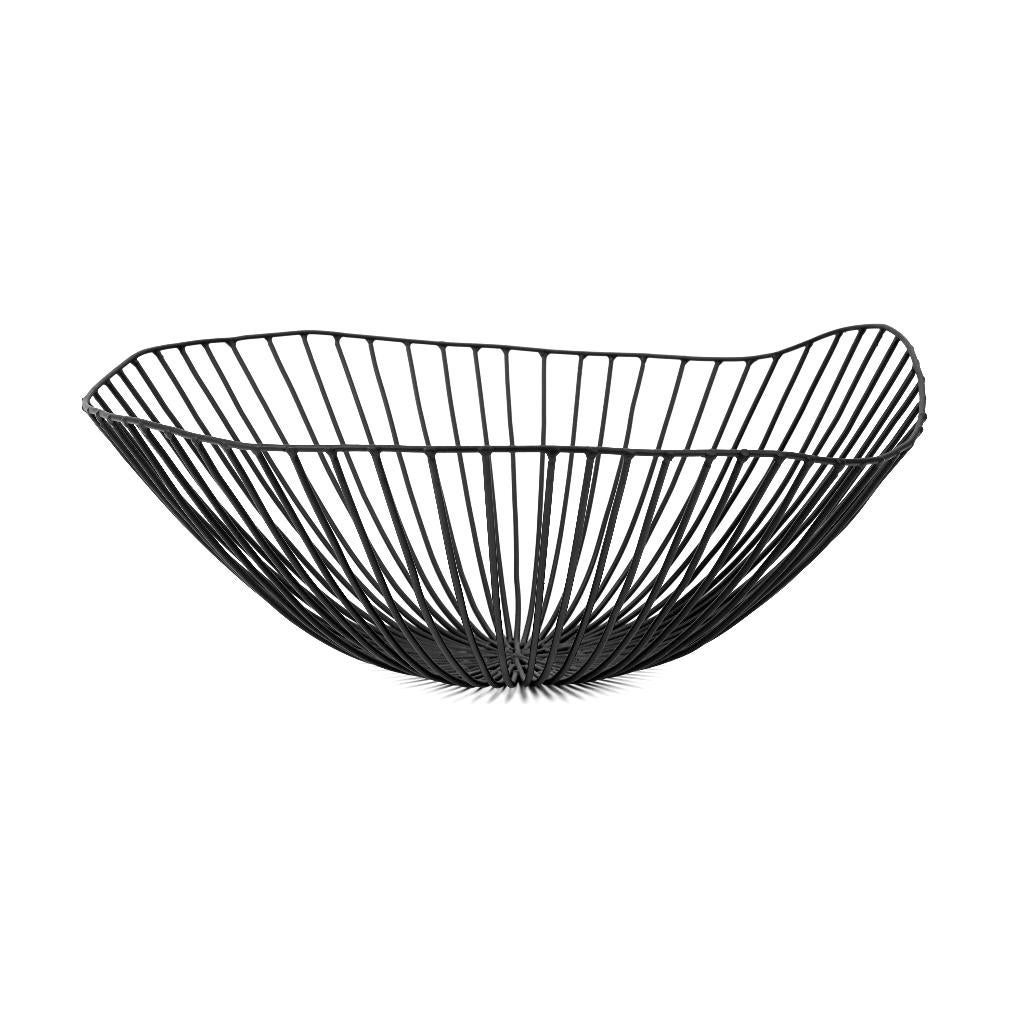 Serax Cesira Fruitschaal 39cm zwart, Ophalen, Overige materialen, Schaal, Rond