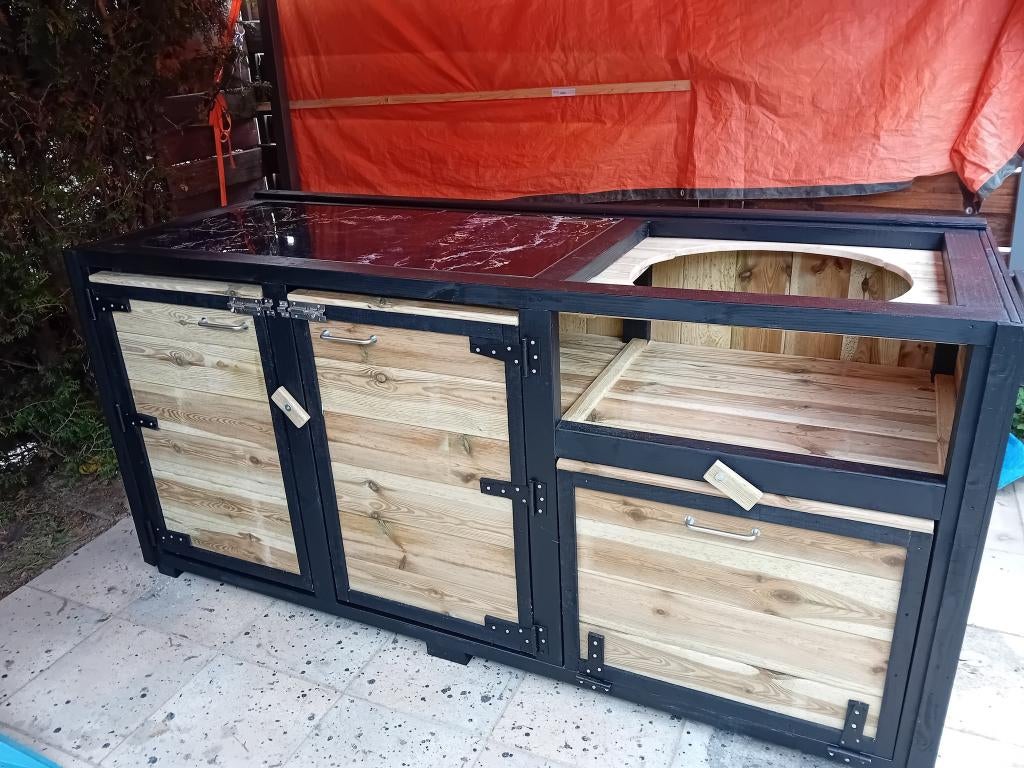 buitenkeuken, Tuin en Terras, Buitenkeukens, Houtskool, Nieuw, Ophalen of Verzenden, Zelfgemaakt