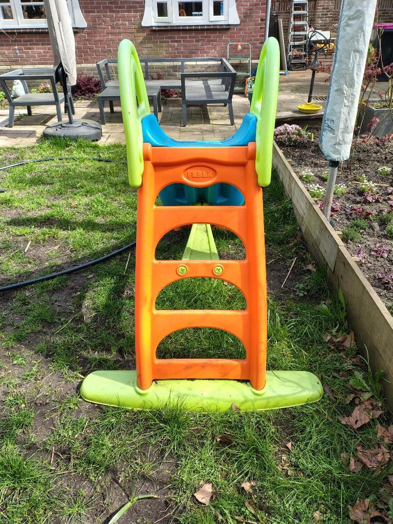 Feber glijbaan, Ophalen, Gebruikt, Glijbaan