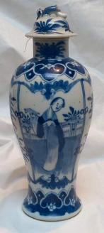 Chinese blauw-witte balusterpot, apocrief Kangxi-teken, Ophalen of Verzenden