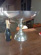 Grote aluminium schaal op voet . Champagne / wijnkoeler, Ophalen of Verzenden
