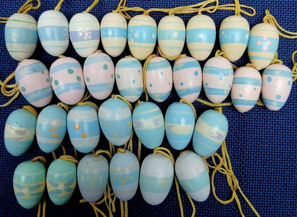 Houten paashangers ei, Ophalen of Verzenden, Gebruikt