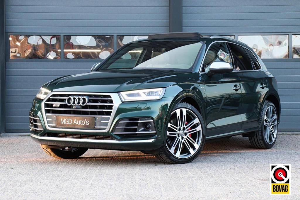 Audi SQ5 3.0 TFSI Quattro /PANODAK/LUCHTVERING/B&O/MEMORY/HU, Automaat, Gebruikt, Huisgarantie, 2995 cc