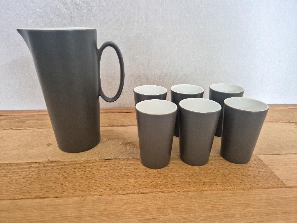 melkkan en bekers (jaren 60), Overige typen, Ophalen of Verzenden, Zo goed als nieuw, Overige stijlen