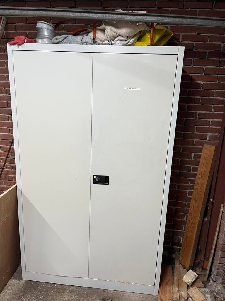 Stalen archief kast, Ophalen, 100 tot 150 cm, Zo goed als nieuw, 150 tot 200 cm