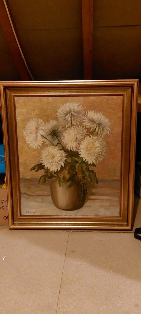 Schilderij met lijst, Ophalen of Verzenden, Schilderij