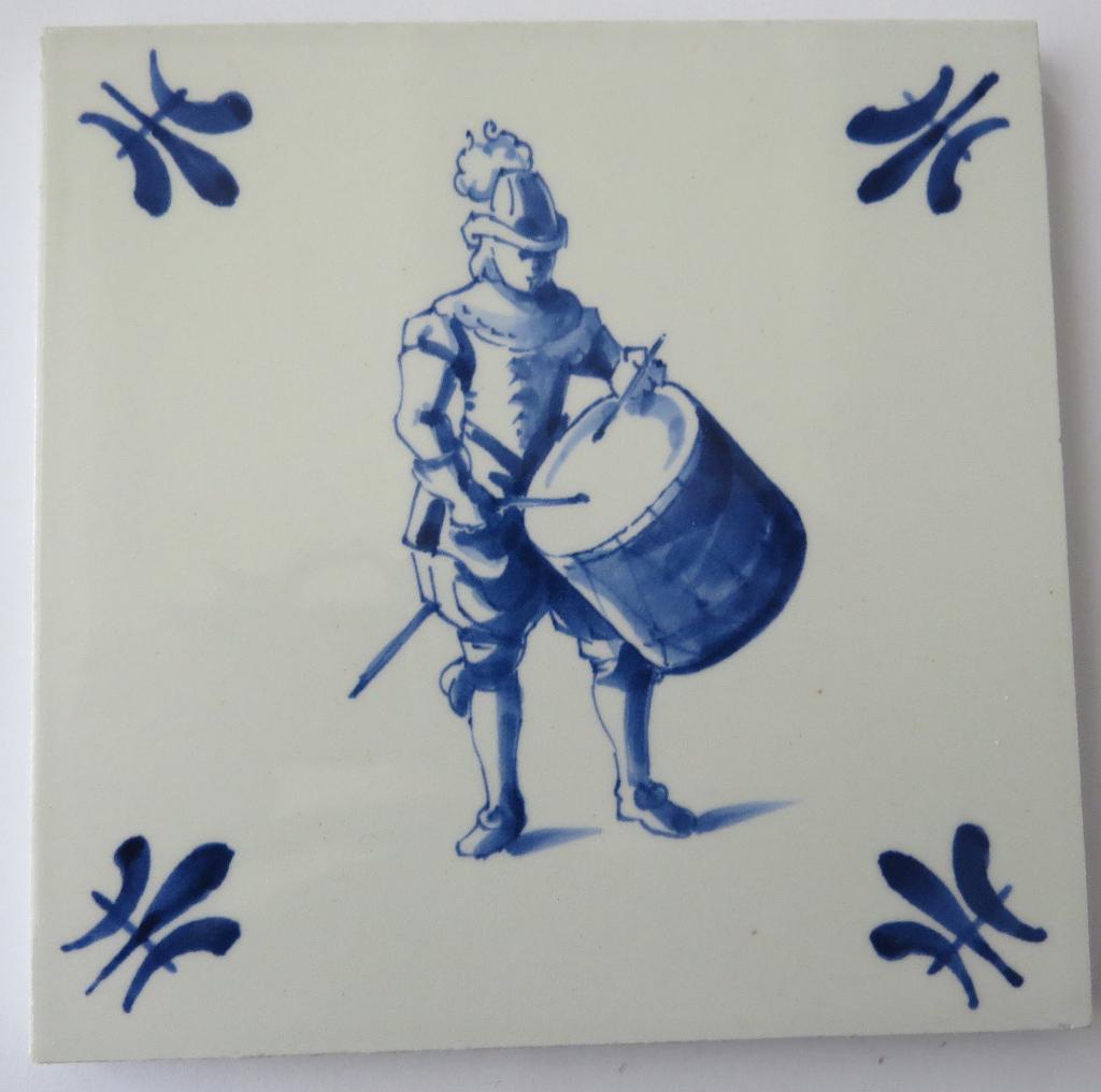 Delft blauw tegel Taptoe 1968, Ophalen of Verzenden