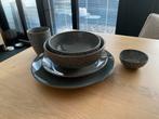 Herman den Blijker 6 delig servies grijs voor 10 personen, Ophalen, Gebruikt, Overige stijlen, Aardewerk