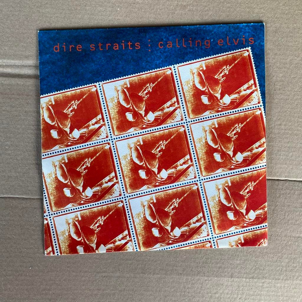 Single - dire straits - calling elvis, Ophalen of Verzenden, Zo goed als nieuw, Overige formaten, Poprock