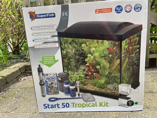 SuperFish aquarium Start 50, Dieren en Toebehoren, Ophalen, Zo goed als nieuw, Leeg aquarium, Superfish