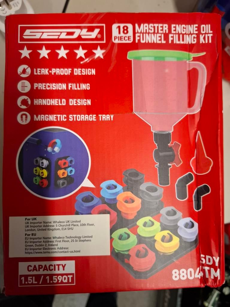 Vultrechter met reservoir en 12 adapters, Ophalen of Verzenden