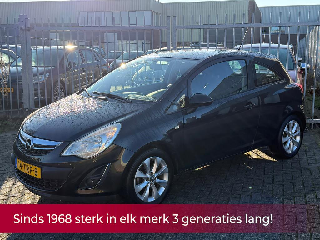 Opel Corsa 1.2-16V Anniversary Edition 86PK! NL AUTO NAP! Cr, Voorwielaandrijving, Euro 5, Zwart, 4 cilinders