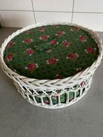 Vintage mandje, Huis en Inrichting, Ophalen of Verzenden, Gebruikt, Rond, Riet