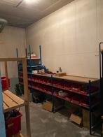 Stelling met bakken, flexibele indeling, Ophalen