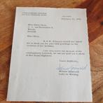 Bedank brief verjaardag 1958. Prinses astrid oslo, Verzamelen, Koninklijk Huis en Royalty, Ophalen of Verzenden, Kaart, Foto of Prent