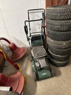 2 grasmaaiers. Prijs p.s., Ophalen, Gebruikt, Benzine-grasmaaier