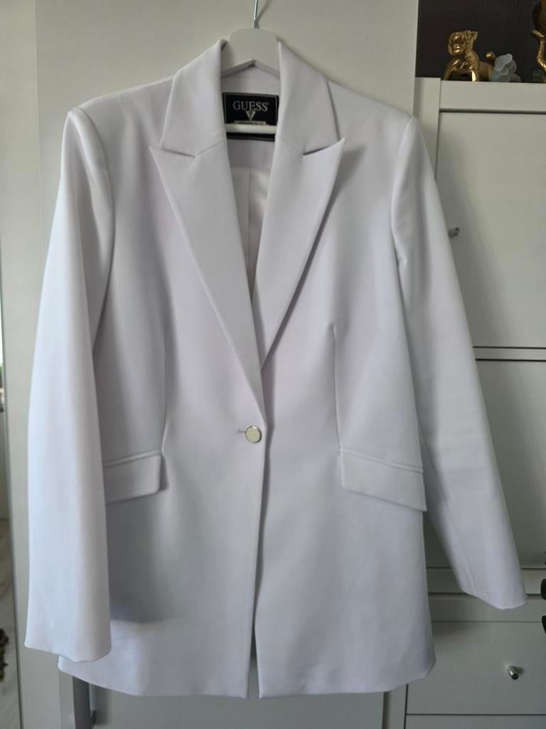 GUESS blazer wit maat L, Guess, Wit, Maat 42/44 (L), Nieuw