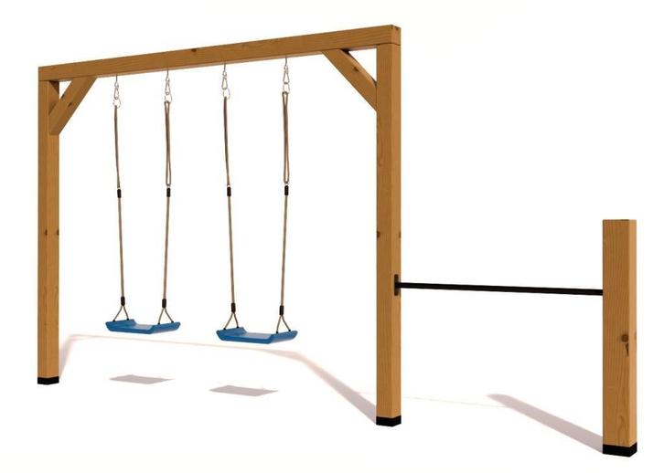 Houten Douglas schommel BK Jip met duikelrek - Toestel  559, Kinderen en Baby's, Speelgoed | Buiten | Speeltoestellen, Nieuw, Schommel