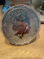 Zilver munt Valiant 10 oz - St. George & Draak, Ophalen of Verzenden, Overige landen, Losse munt, Zilver