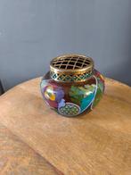 Art Nouveau Glansplateel Pique Fleur Rozensteker Plazuid, Ophalen of Verzenden