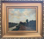 Oud schilderij G.J. Oskam 1916 - Landschap met boerderij, Ophalen