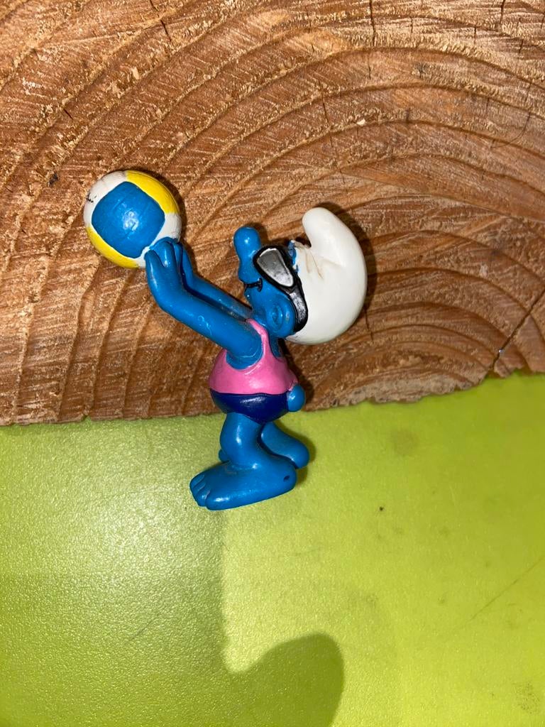 Smurfen beachvolleybal smurf, Ophalen of Verzenden, Gebruikt, Verschillende Smurfen