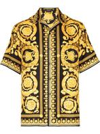 Versace Barocco Print Zijden Shirt, Kleding | Heren, Overhemden, Ophalen of Verzenden, Nieuw, Zwart, Overige halswijdtes