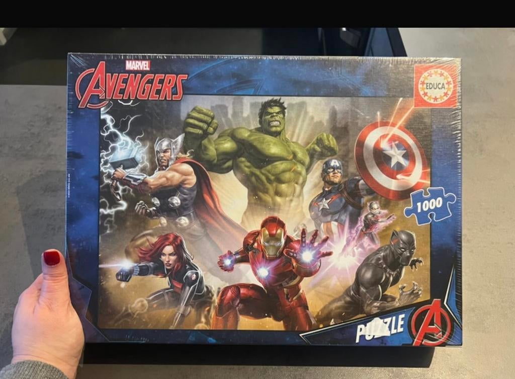 Nieuw in seal Educa puzzel 1000 stukjes Marvel, Ophalen of Verzenden, 500 t/m 1500 stukjes, Zo goed als nieuw