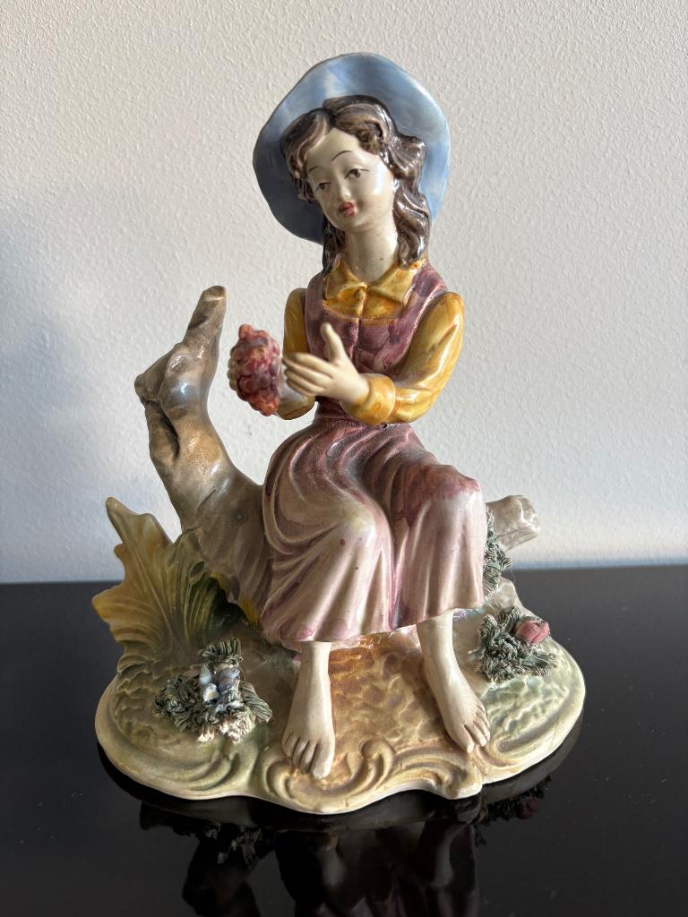 Beeldje porselein Bassano, Antiek en Kunst, Ophalen of Verzenden