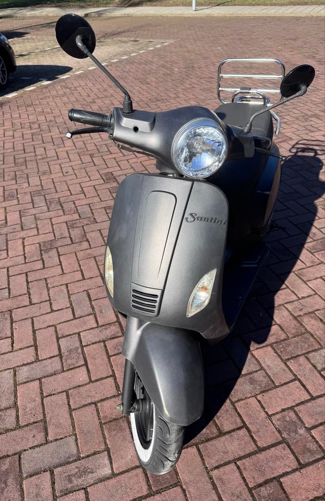 Santini Capri scooter - mat grijs - 4550 km, Gebruikt, Benzine, Ophalen, Overige merken