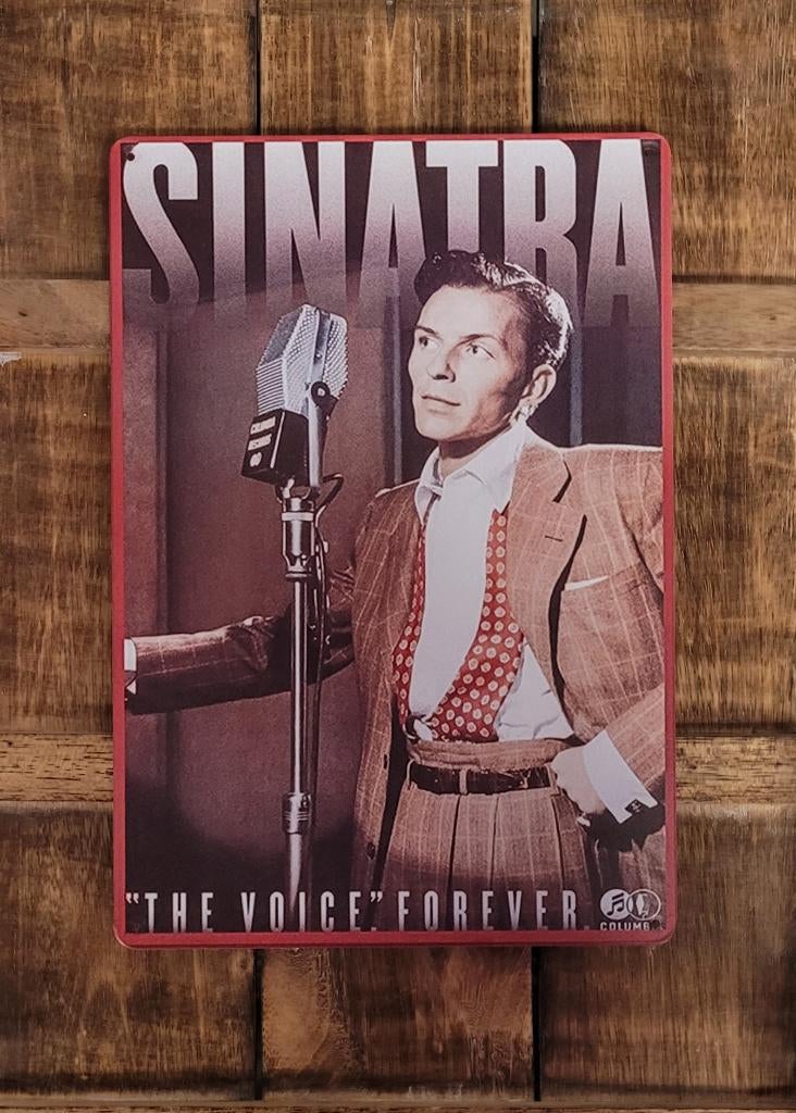 Frank Sinatra reclamebord van metaal wandbord decoratie, Verzamelen, Info@deconoord.nl, Deco Noord, Nieuw, Ophalen of Verzenden