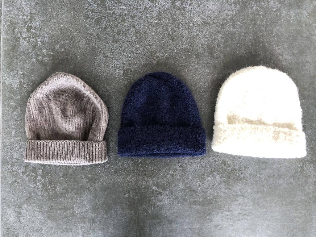 3 mutsen Majestic Filatures en Peserico, Peserico, Verzenden, Zo goed als nieuw, Muts